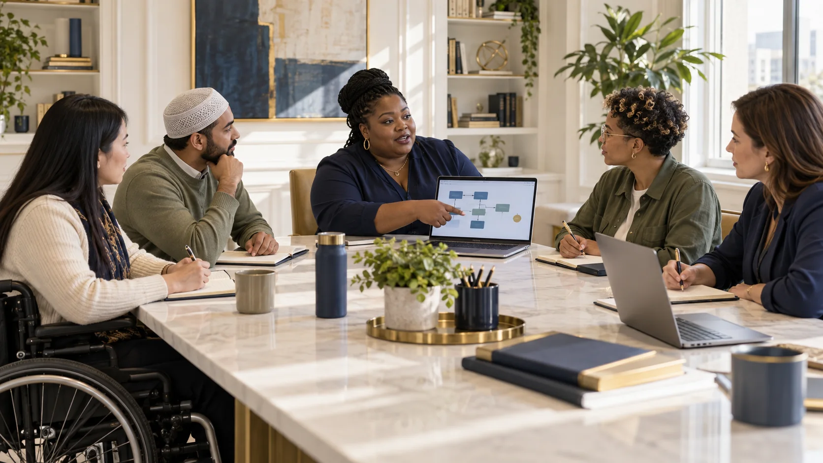 A Black woman technology educator leading an inclusive practical learning session
